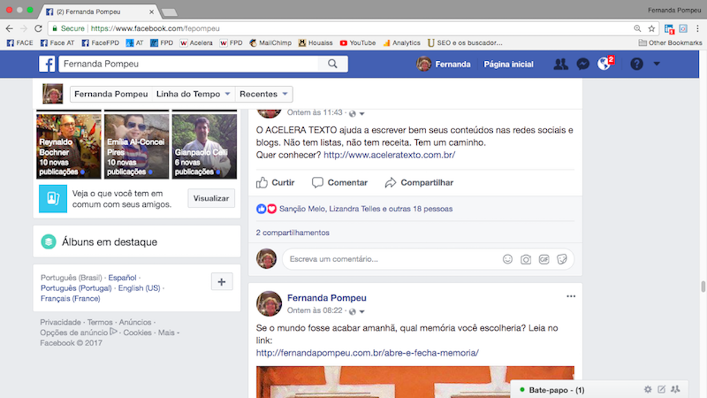 link no facebook